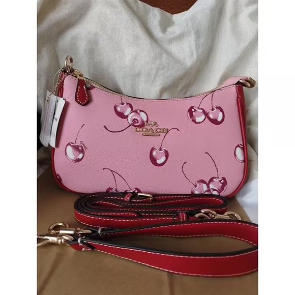 Coach Handbags - COACH Teri Shoulder Bag With Cherry Print CR290